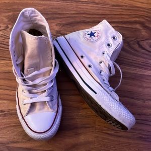 Converse White High-Top Sneakers